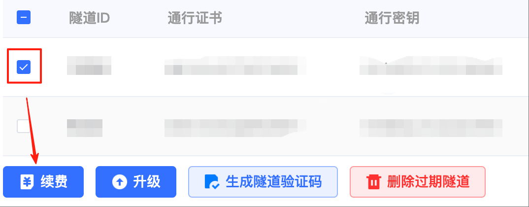 HTTP隧道续费-第一步